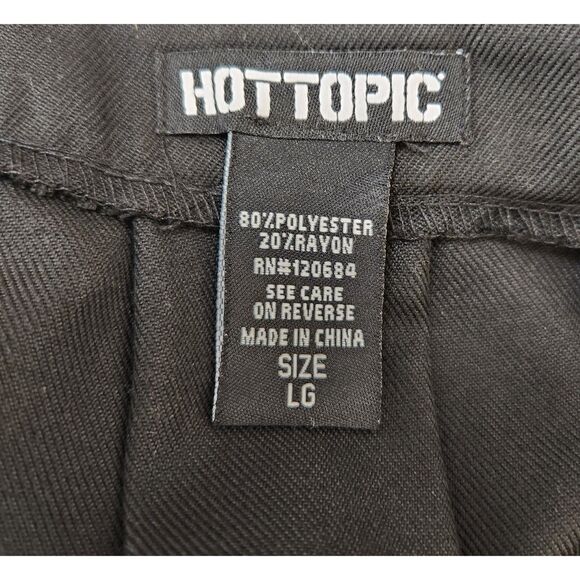 Pleated Mini Skirt Nautical Black White Hot Topic Size L Coastal Cute Goth - Picture 3 of 6